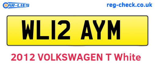 WL12AYM are the vehicle registration plates.