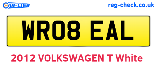 WR08EAL are the vehicle registration plates.