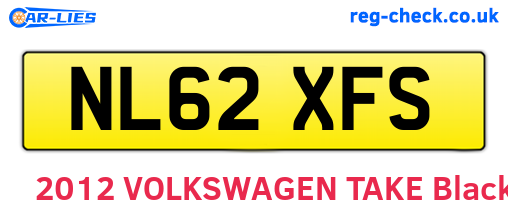 NL62XFS are the vehicle registration plates.