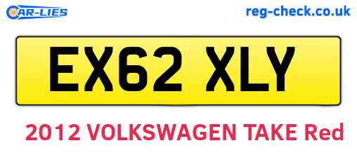EX62XLY are the vehicle registration plates.