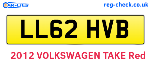 LL62HVB are the vehicle registration plates.