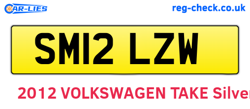 SM12LZW are the vehicle registration plates.