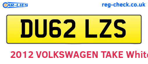 DU62LZS are the vehicle registration plates.