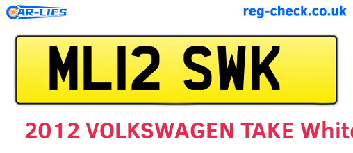 ML12SWK are the vehicle registration plates.