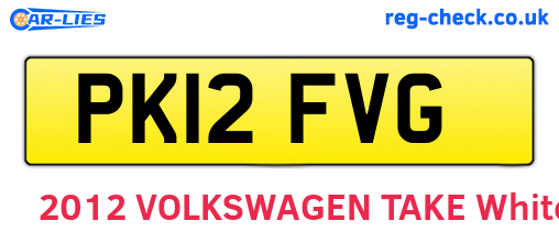 PK12FVG are the vehicle registration plates.