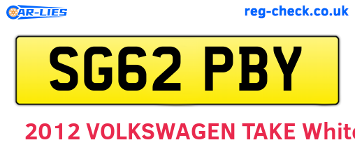 SG62PBY are the vehicle registration plates.