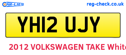 YH12UJY are the vehicle registration plates.