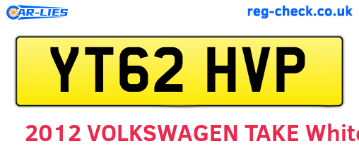 YT62HVP are the vehicle registration plates.