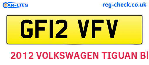 GF12VFV are the vehicle registration plates.