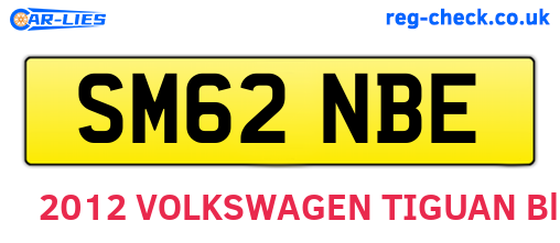 SM62NBE are the vehicle registration plates.