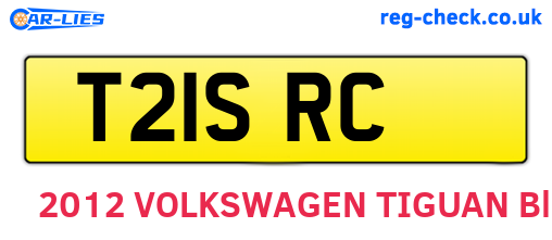 T21SRC are the vehicle registration plates.