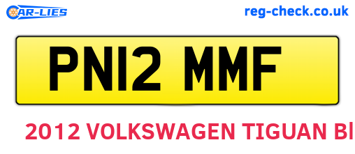 PN12MMF are the vehicle registration plates.