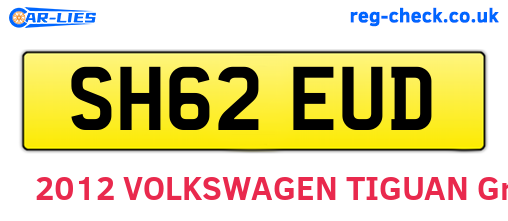 SH62EUD are the vehicle registration plates.