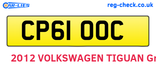 CP61OOC are the vehicle registration plates.