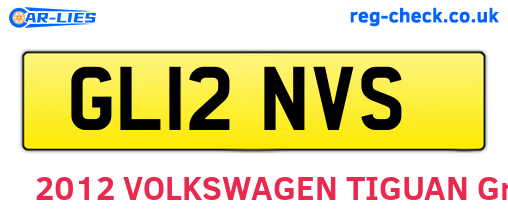 GL12NVS are the vehicle registration plates.