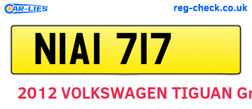 NIA1717 are the vehicle registration plates.