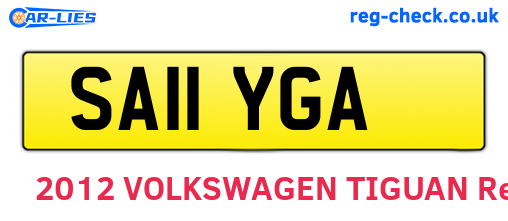 SA11YGA are the vehicle registration plates.