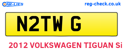 N2TWG are the vehicle registration plates.