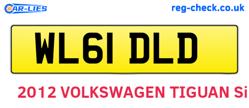 WL61DLD are the vehicle registration plates.