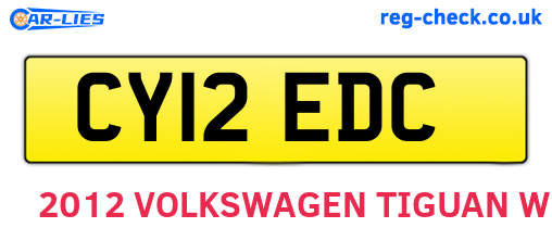CY12EDC are the vehicle registration plates.