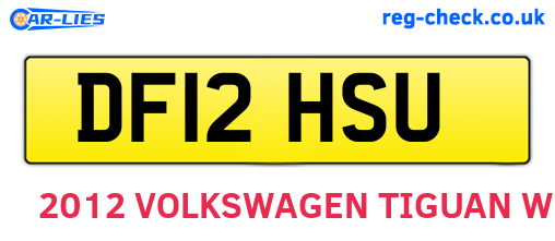 DF12HSU are the vehicle registration plates.