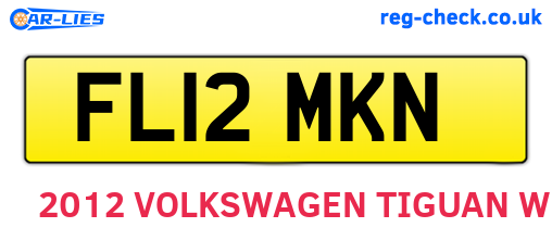 FL12MKN are the vehicle registration plates.