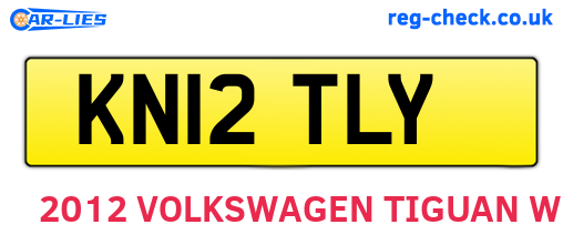 KN12TLY are the vehicle registration plates.