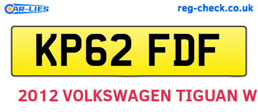 KP62FDF are the vehicle registration plates.