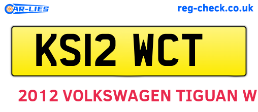 KS12WCT are the vehicle registration plates.