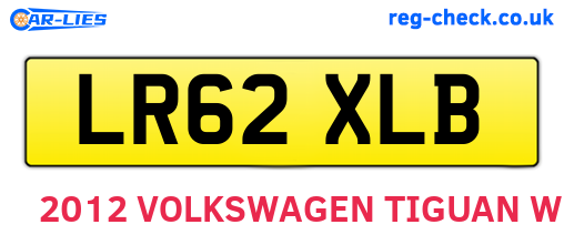 LR62XLB are the vehicle registration plates.