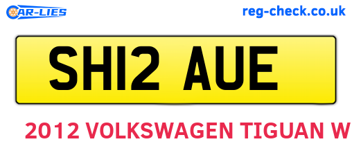 SH12AUE are the vehicle registration plates.