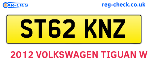 ST62KNZ are the vehicle registration plates.