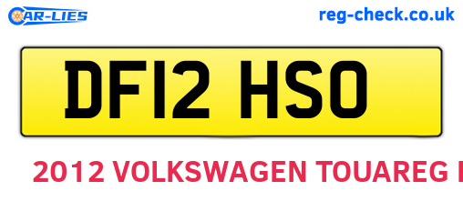 DF12HSO are the vehicle registration plates.