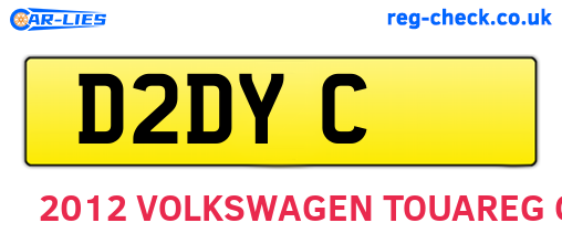 D2DYC are the vehicle registration plates.