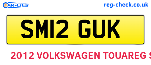 SM12GUK are the vehicle registration plates.