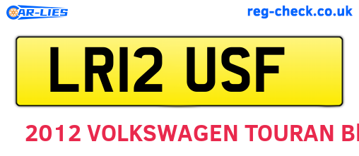 LR12USF are the vehicle registration plates.