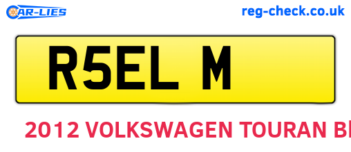 R5ELM are the vehicle registration plates.