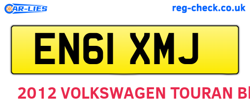 EN61XMJ are the vehicle registration plates.