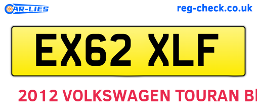 EX62XLF are the vehicle registration plates.