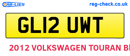 GL12UWT are the vehicle registration plates.