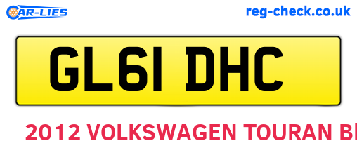 GL61DHC are the vehicle registration plates.