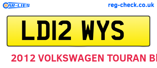 LD12WYS are the vehicle registration plates.