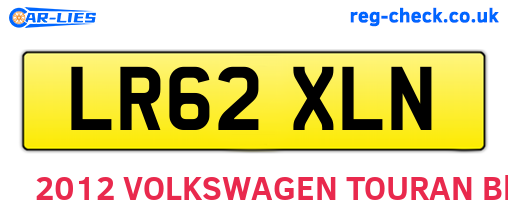 LR62XLN are the vehicle registration plates.