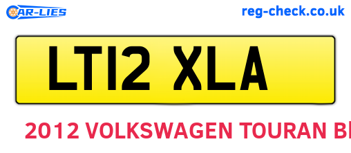 LT12XLA are the vehicle registration plates.