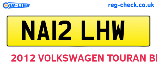 NA12LHW are the vehicle registration plates.