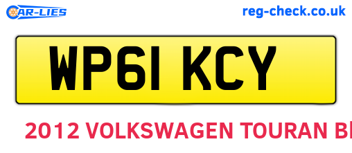 WP61KCY are the vehicle registration plates.