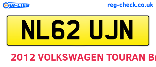 NL62UJN are the vehicle registration plates.