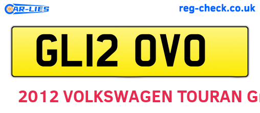 GL12OVO are the vehicle registration plates.