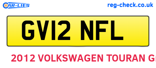 GV12NFL are the vehicle registration plates.