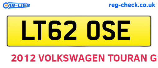 LT62OSE are the vehicle registration plates.